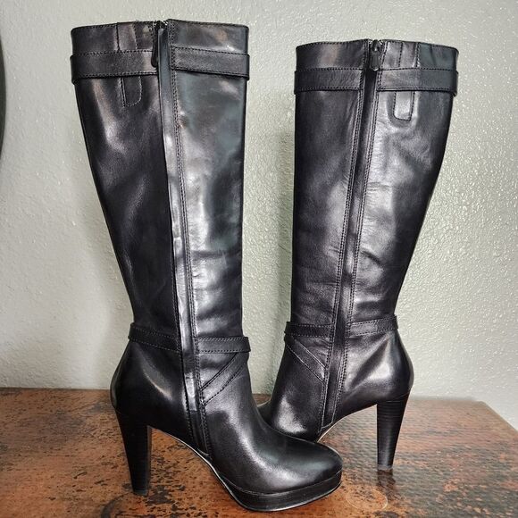 Cole Haan Nike air Black Heeled Boots - Picture 8 of 16